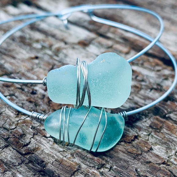 Jewelry - Ocean Breeze Seaglass Bangle Bracelet
